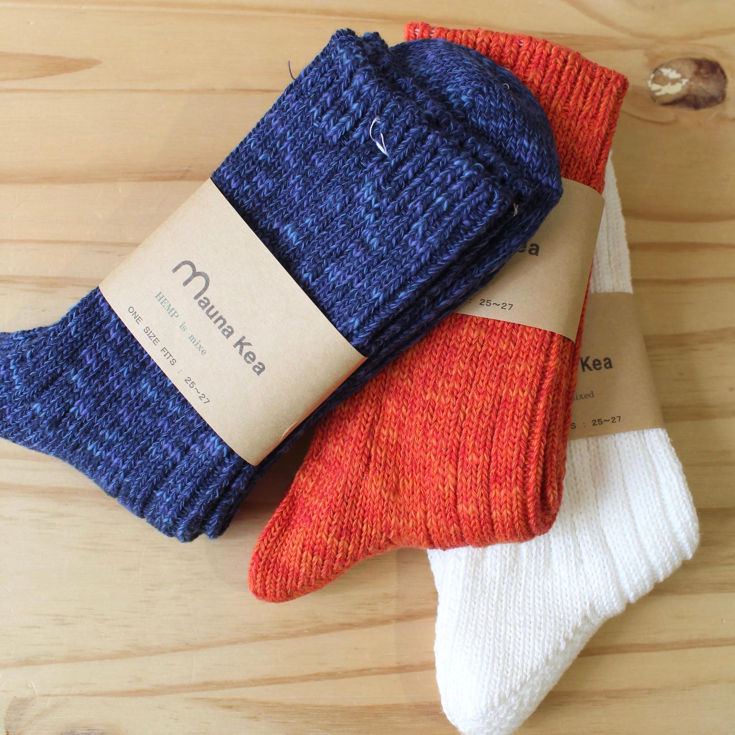 Mauna Kea Socks -
Slub Low Gauge Rib Socks