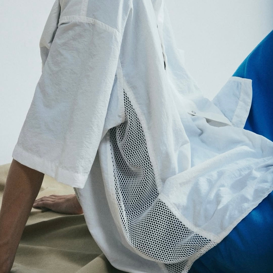 ARMY TWILL -
NYLON OX MESH HALF SLEEVE SHIRT