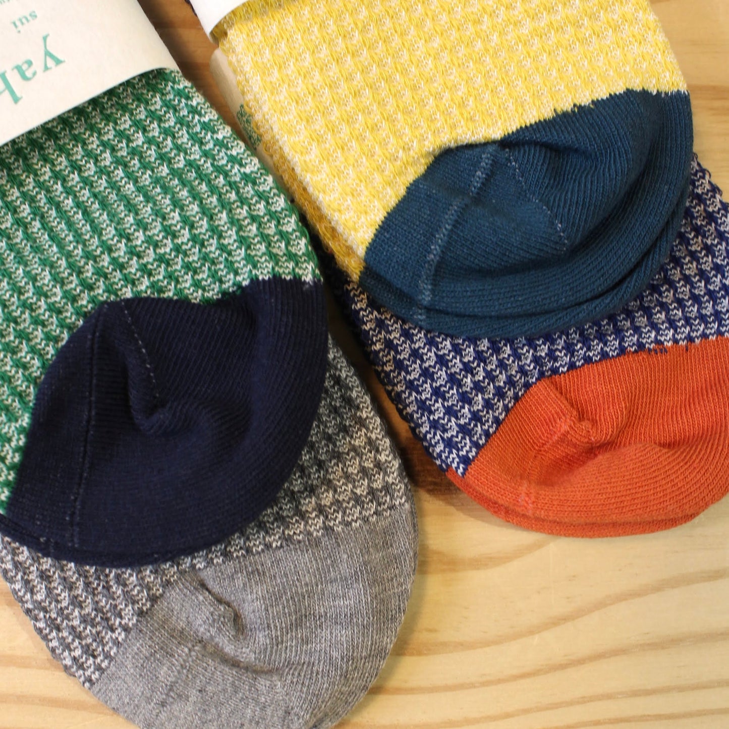 yahae -
ORGANIC COTTON WAFFLE PATTERN ANKLE SOCKS