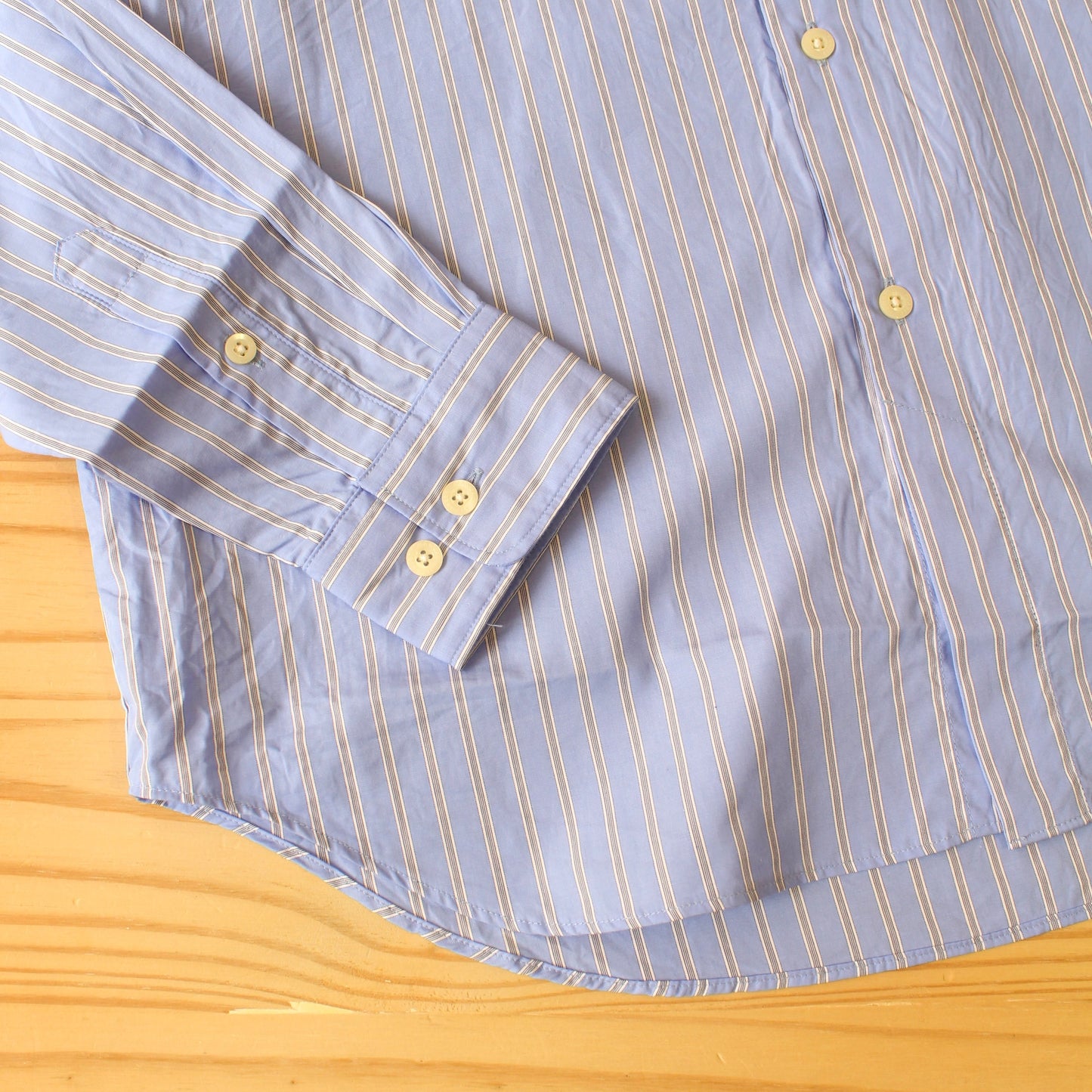 MANUAL ALPHABET -
HIGHCOUNT STRIPE LOOSE FIT RC SHIRT