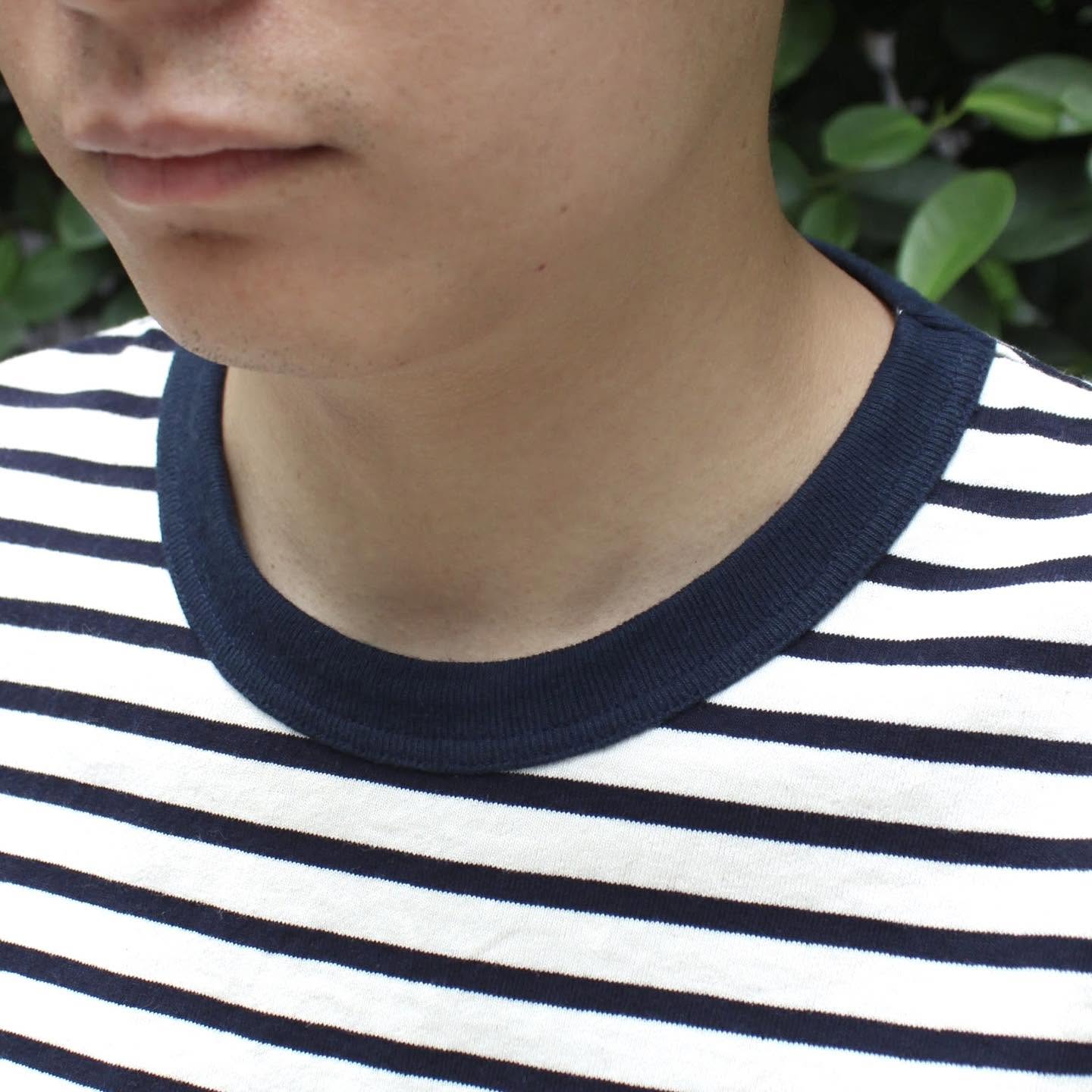 FELCO -
S/S AMERICAN VINTAGE STRIPE POCKET TEE