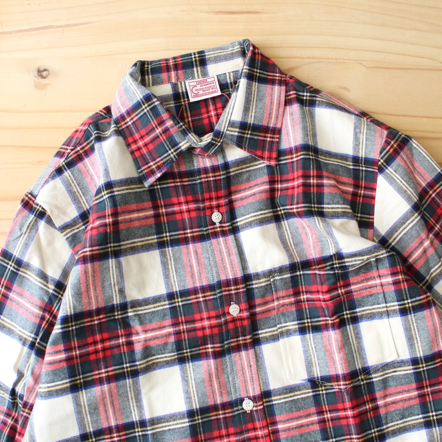 CONCHON QUINE -
LA CHEMISE FLANNEL CHECK SHIRT