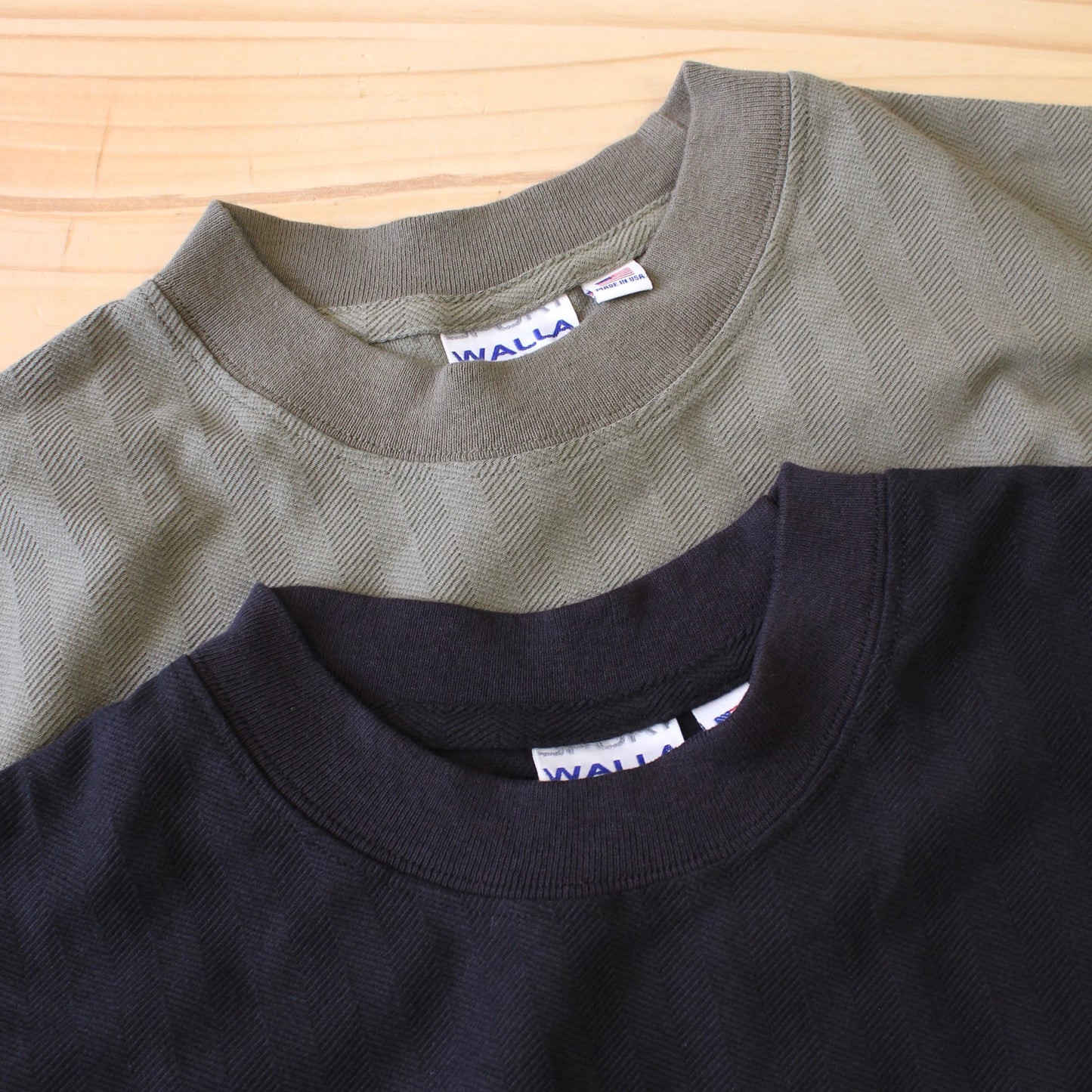 WALLA WALLA SPORT -
U.S. MADE HERRINBONE POCKET TEE