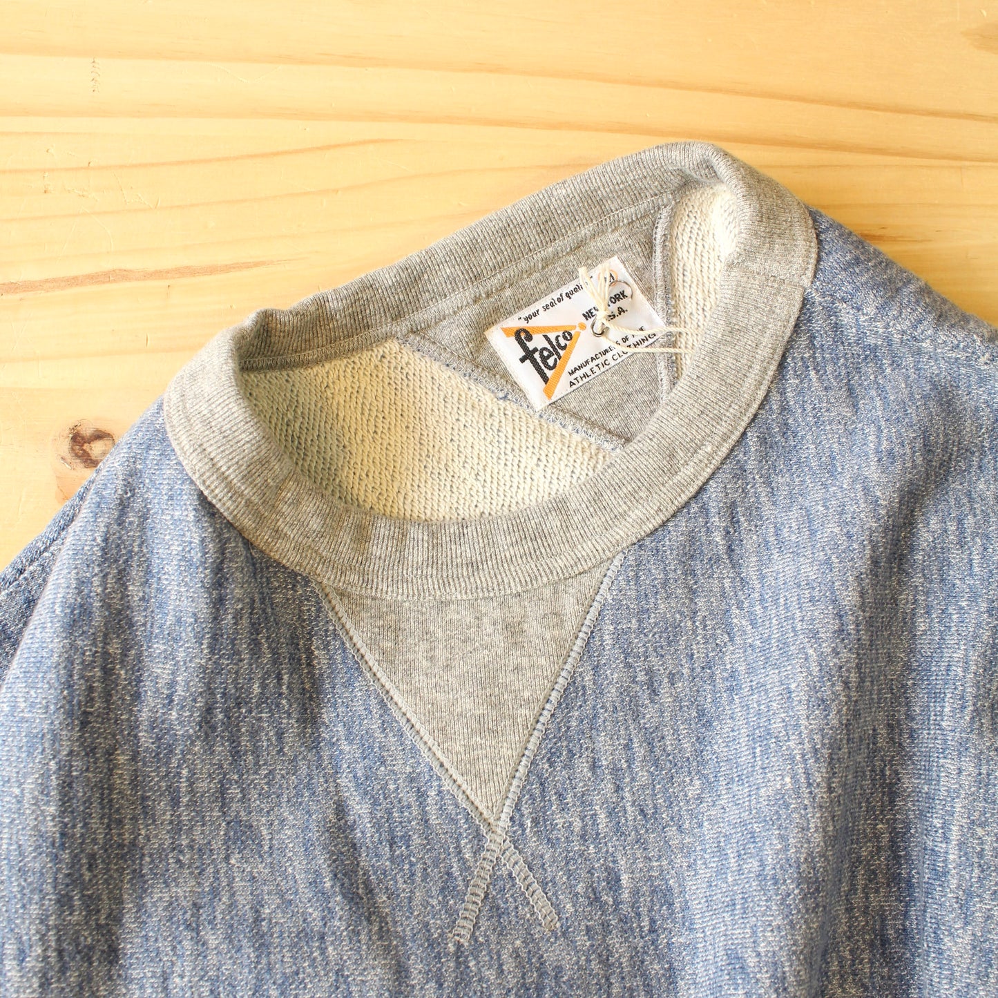 FELCO - INVERSE WEAVE DOUBLE V GUSSET - 16OZ HEAVY WEIGHT TERRY SWEAT