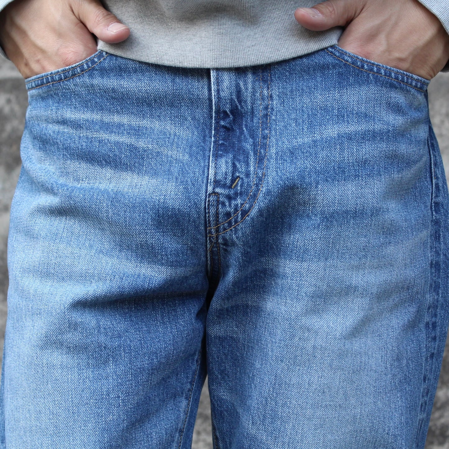 SPELLBOUND -
12OZ SELVEDGE STRAIGHT DENIM ZIP(拉鍊) - USED WASH