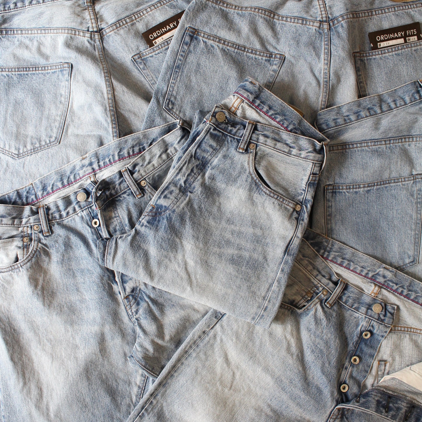 Ordinary Fits -
LOOSE ANKLE DENIM(ICE BLEACH)