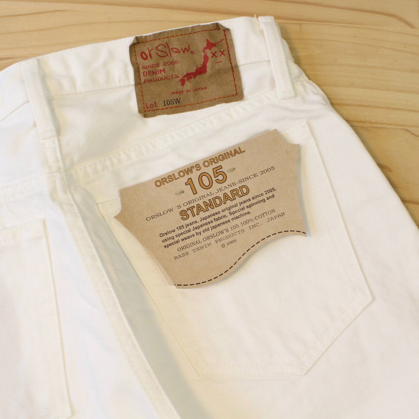 OrSlow -
105 STANDARD FIT DENIM (WHITE)