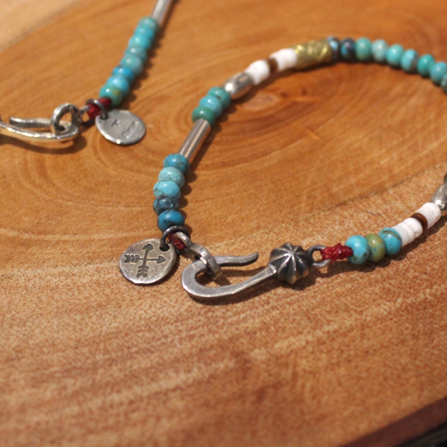 Atease -
SILVER & TURQUOISE BZ BRACELET