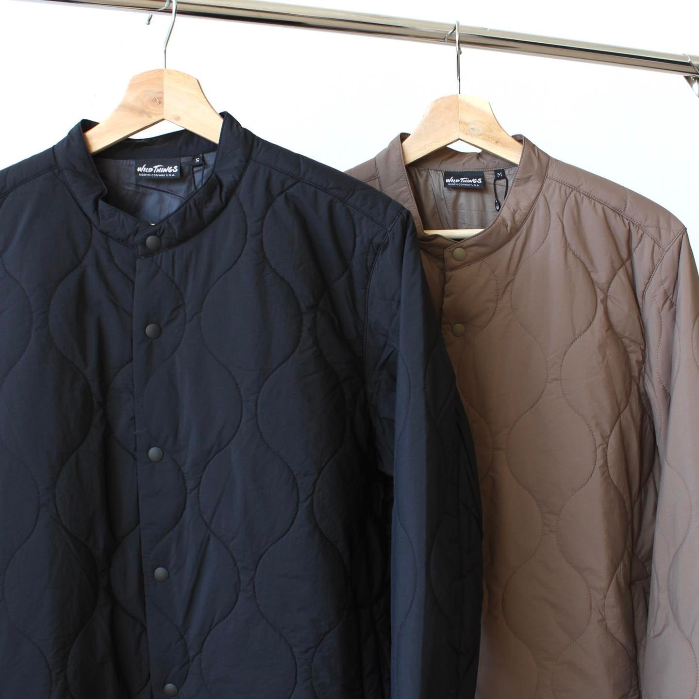 WILD THINGS JAPAN - STAND COLLAR QUILTED JACKET