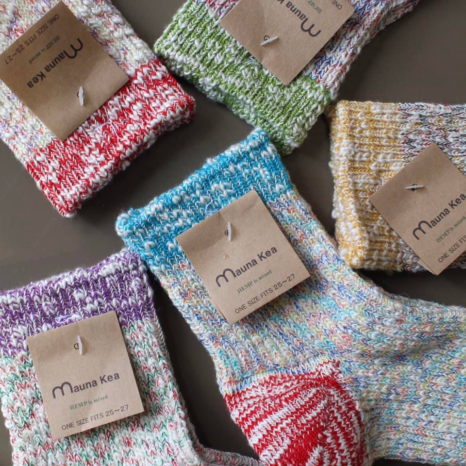 Mauna Kea Socks - THREE SIDED SWITCHING MOTTLED SOCKS