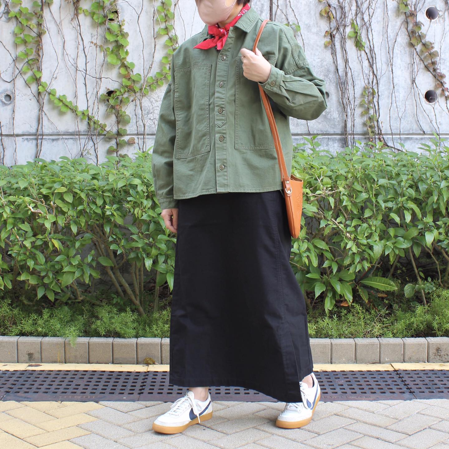 D.M.G - Military Long Skirts(Black)