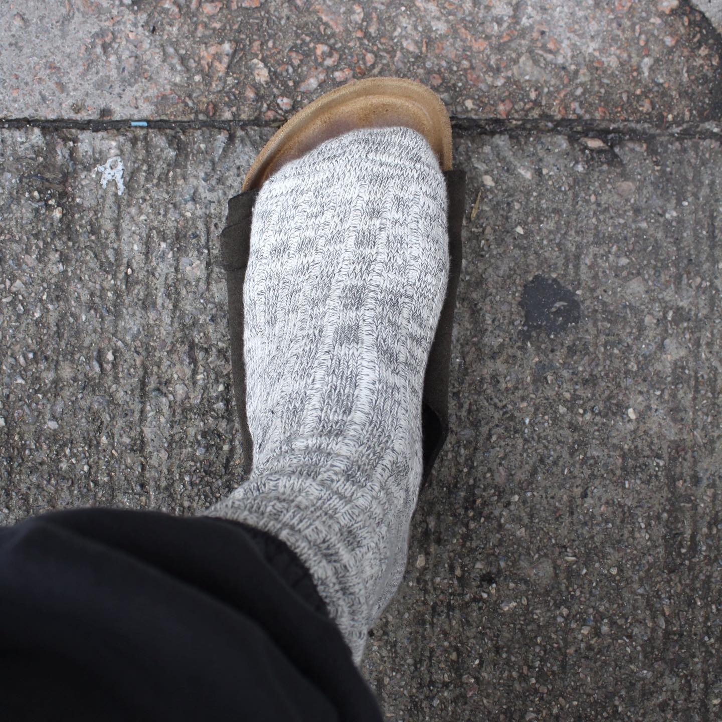 ORGANIC GARDEN - SLAB RIB SOCKS LONG