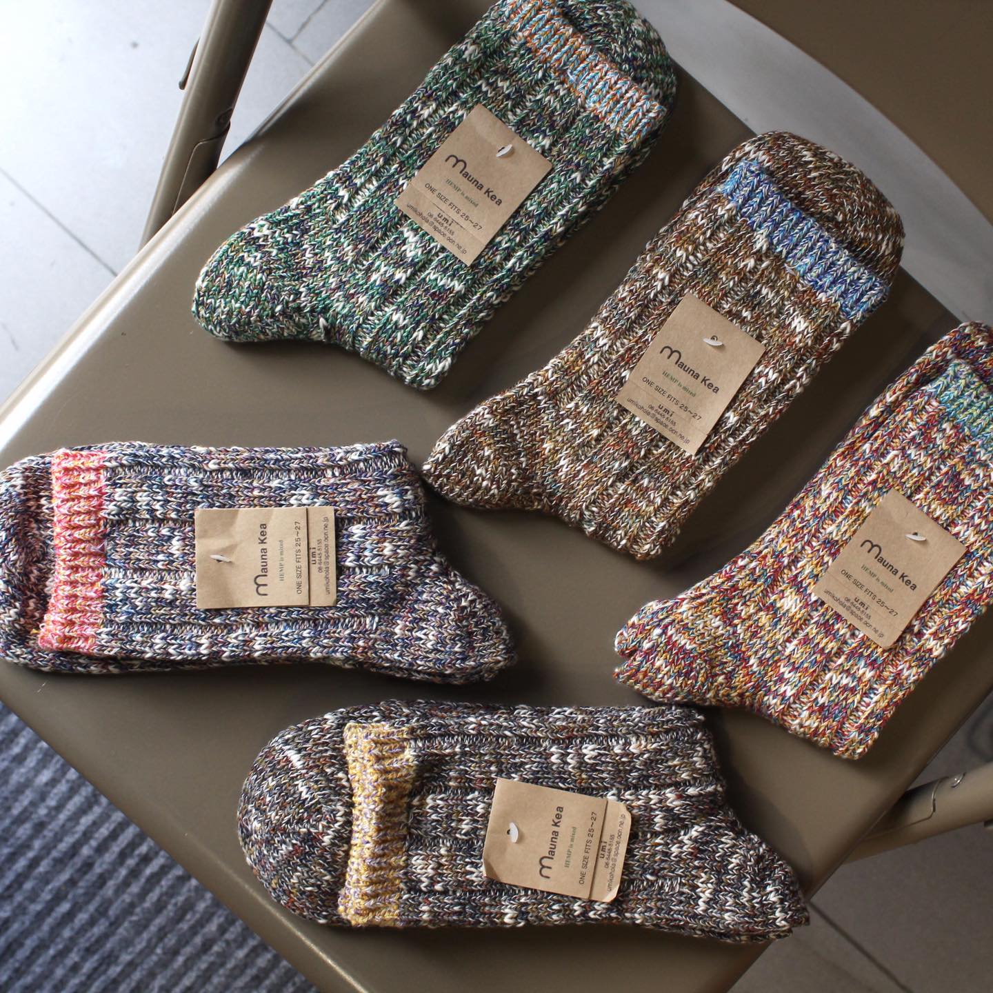 Mauna Kea Socks - MULTICOLOUR SLUB NEP SOCKS