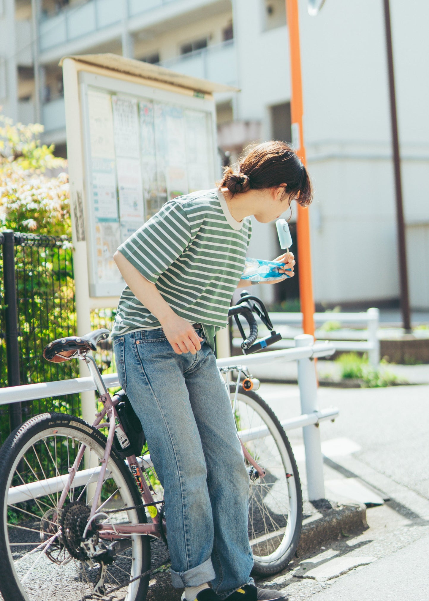 BRING -
DRYCOTTONY HEAVYWEIGHT STRIPES TEE