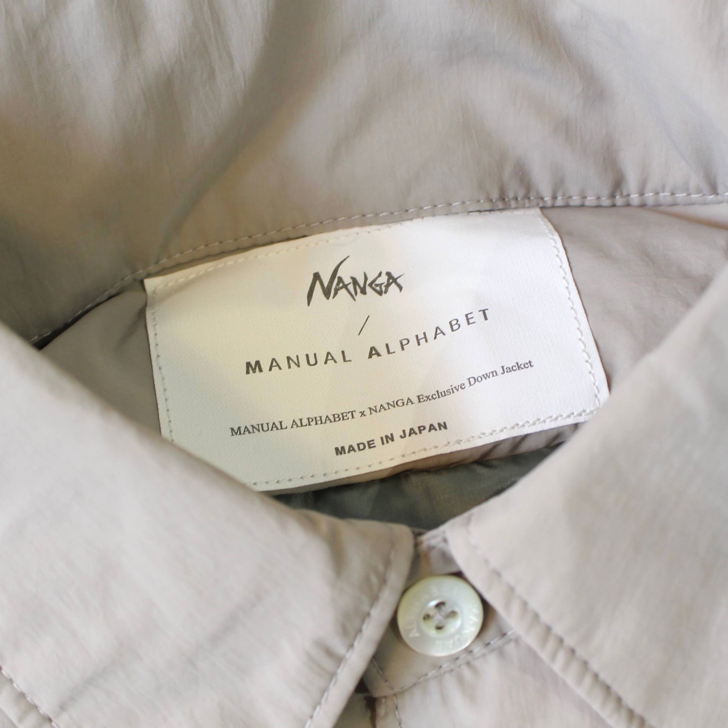 NANGA X MANUAL ALPHABET
- SUPER LIGHT DOWN SHIRT JACKET