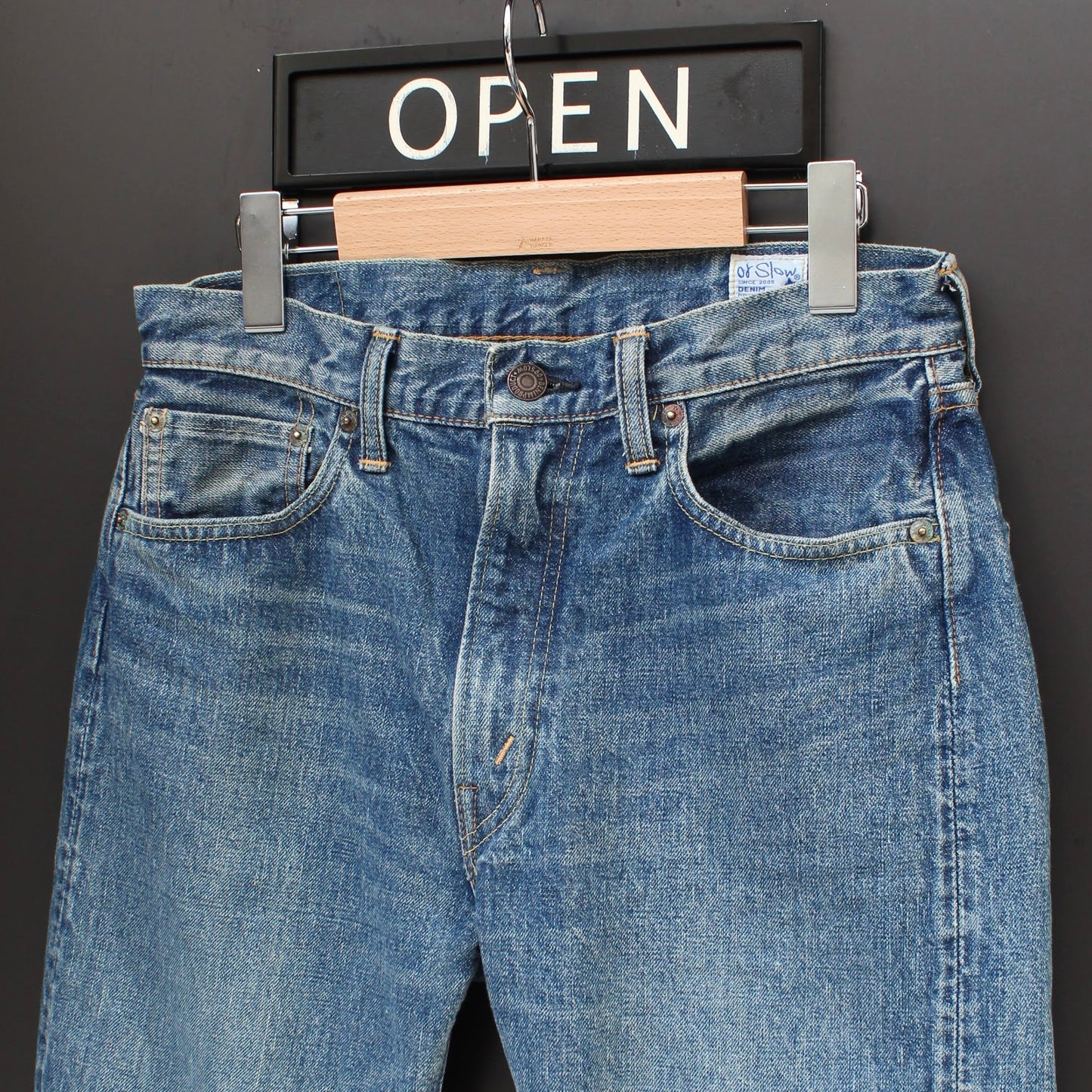 OrSlow - 
107 IVY FIT 13.7OZ DENIM SHORT LENGTH
(2YEAR WASH)