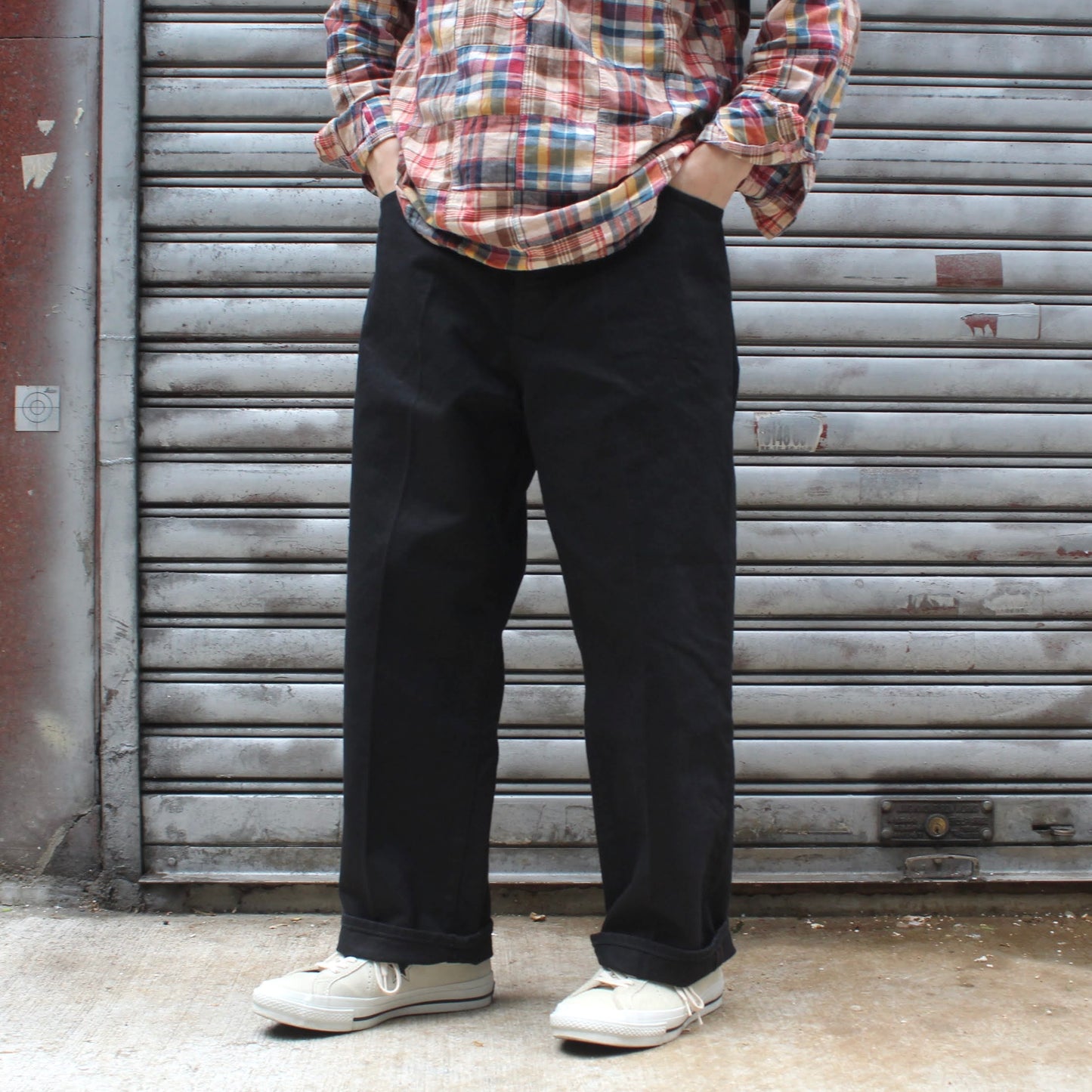 HATSKI -
BUCKLE BLACK WASHI(日本和紙)DENIM