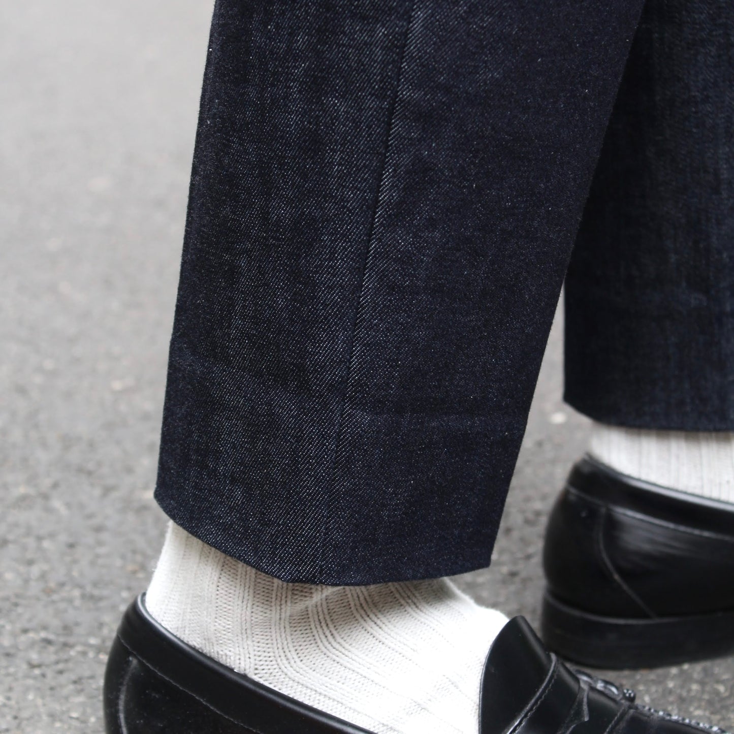 FLISTFIA - Denim Belted Trousers