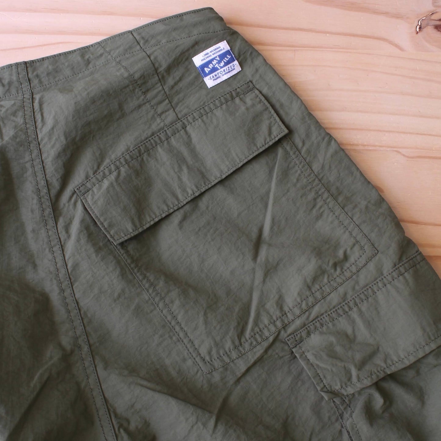 ARMY TWILL -
NYLON OX CARGO SHORTS