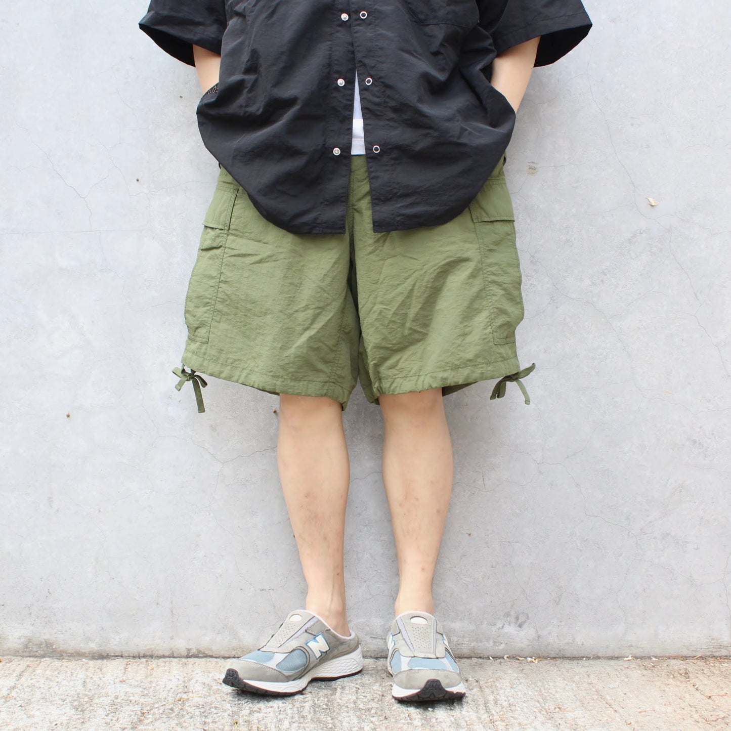 ARMY TWILL -
NYLON OX CARGO SHORTS