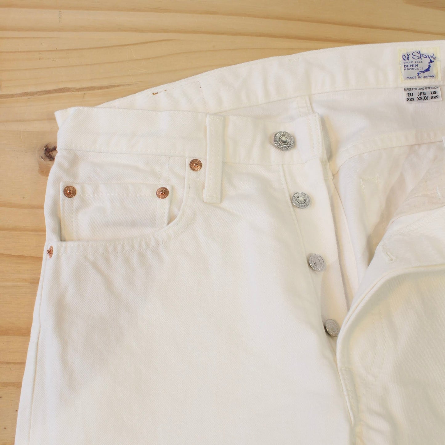 OrSlow -
105 STANDARD FIT DENIM (WHITE)