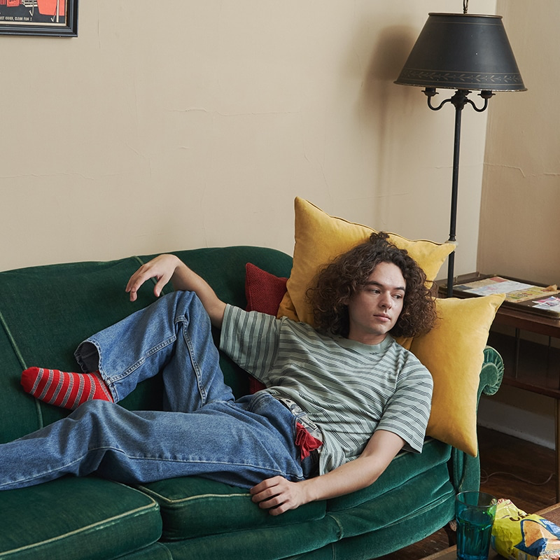 ROBERT P. MILLER - 
PANEL-RIB CASUAL FIT TEE