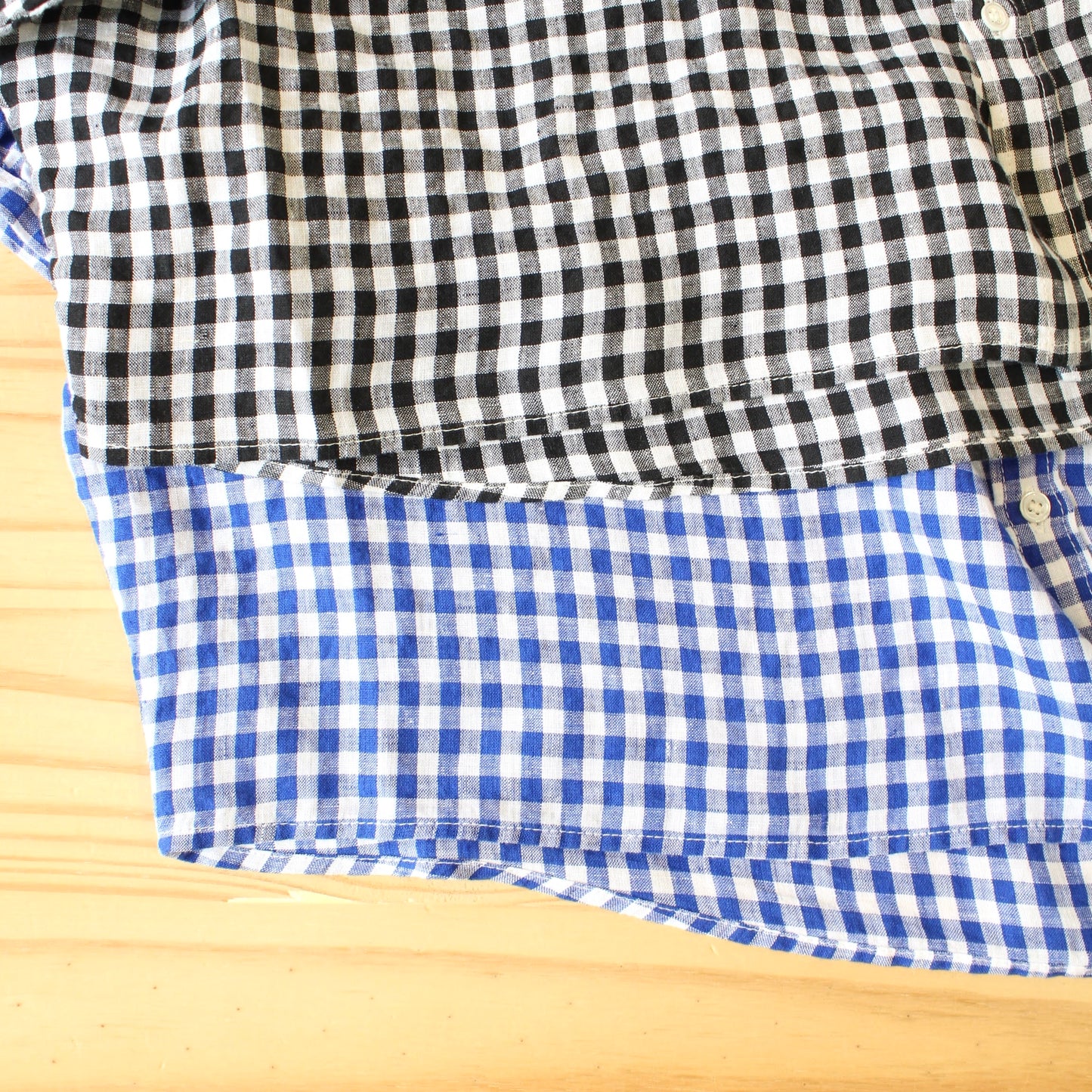 Brocante - 
Check Linen Grand Shirt