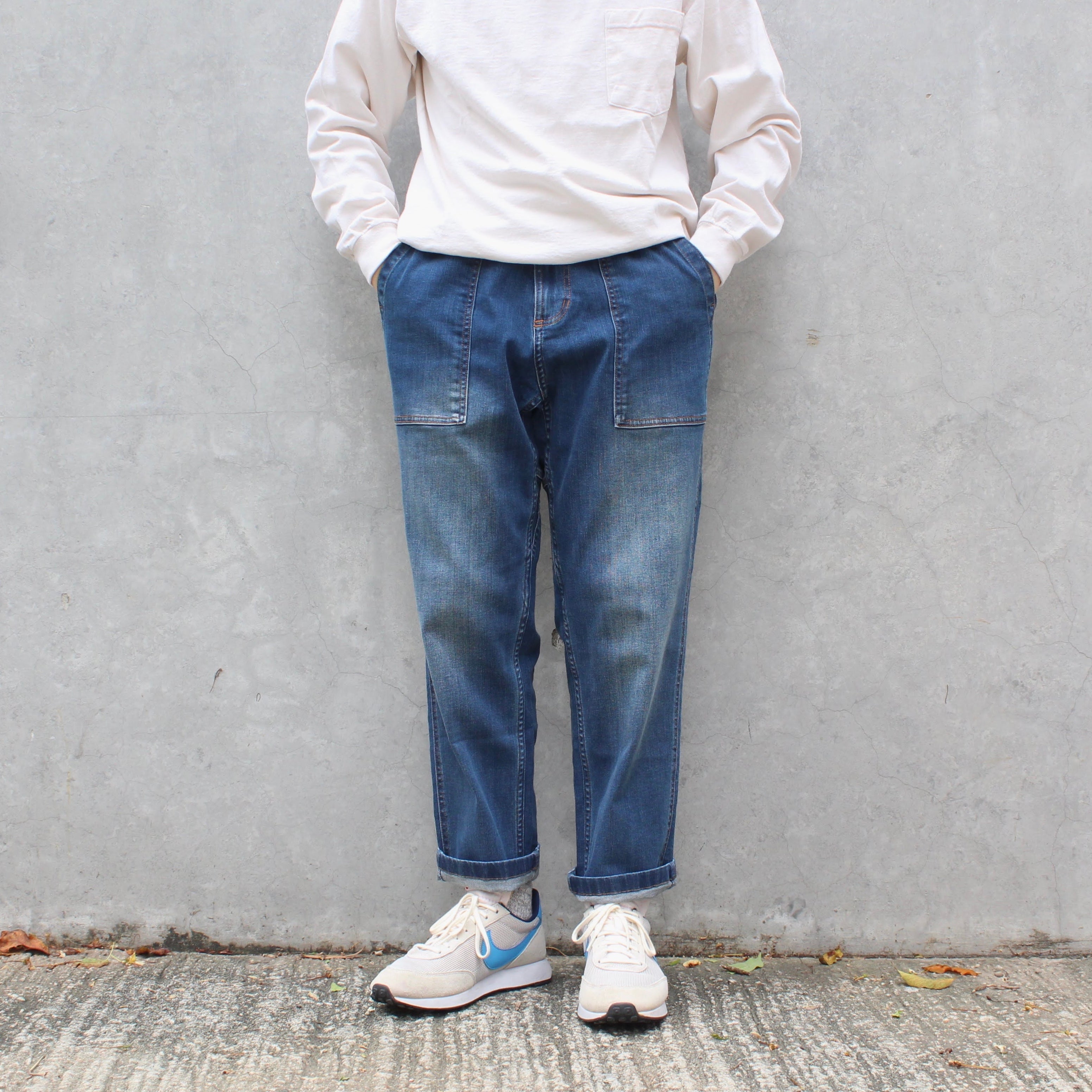 WM×GRAMICCI DENIM TAPERED PANTS 3 GRAMICCI - LOOSE TAPERED DENIM PANTS – WHERE.