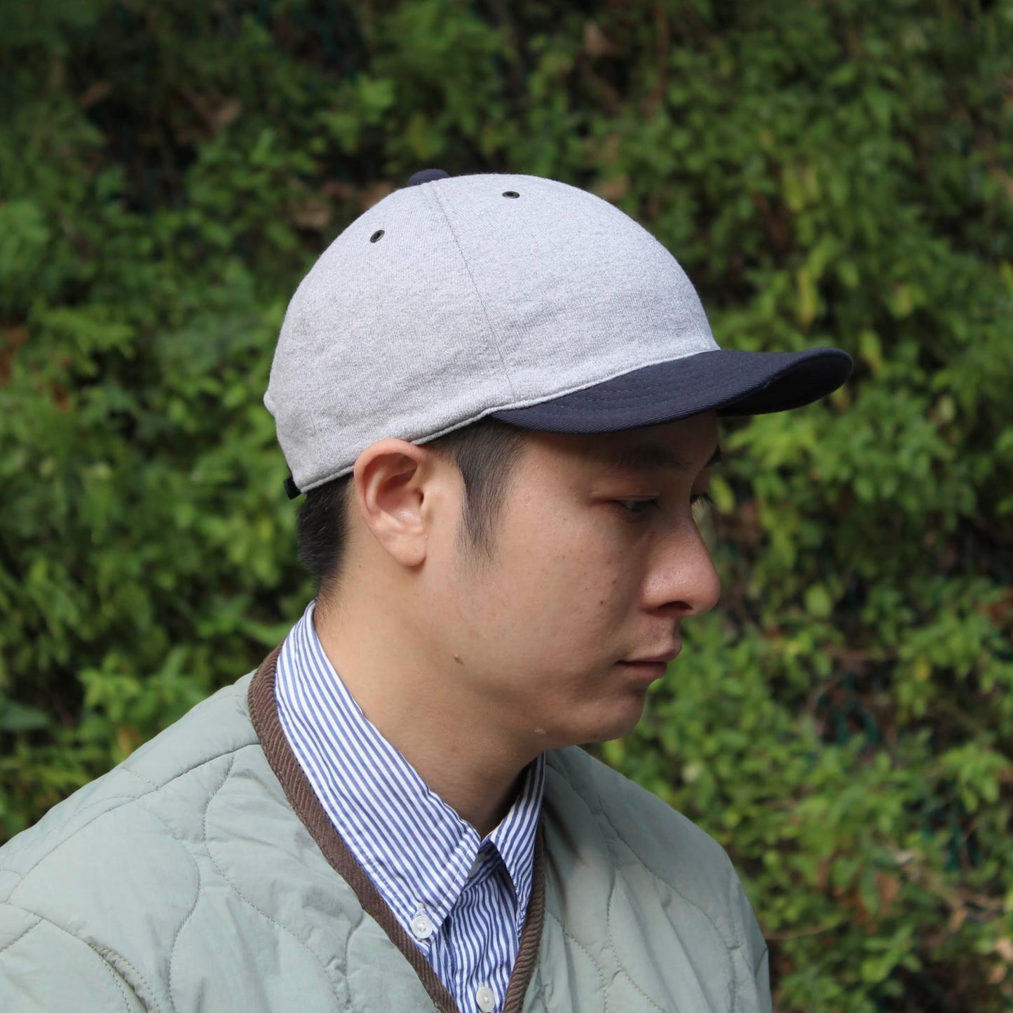 HIGHER - 
SWEAT(衛衣布) X ARMY CHINO BRIM CAP