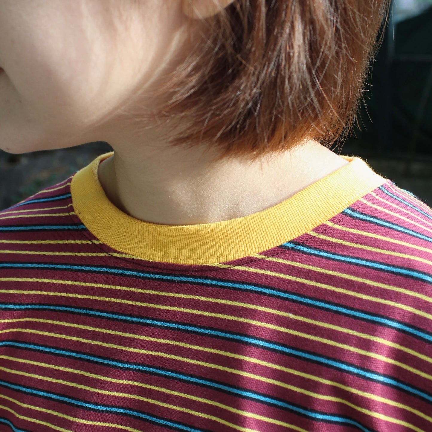 SOGLIA - 
OPEN END L/S BORDER TEE