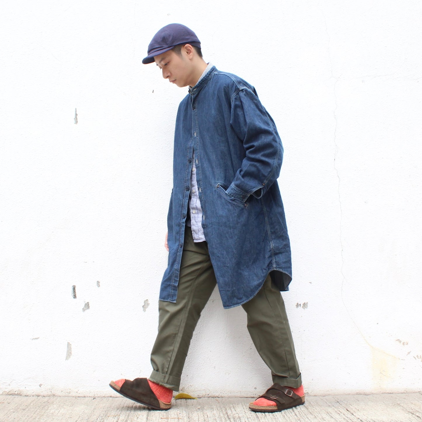 SPELLBOUND -
6OZ DENIM OVER SHIRT
USED WASH