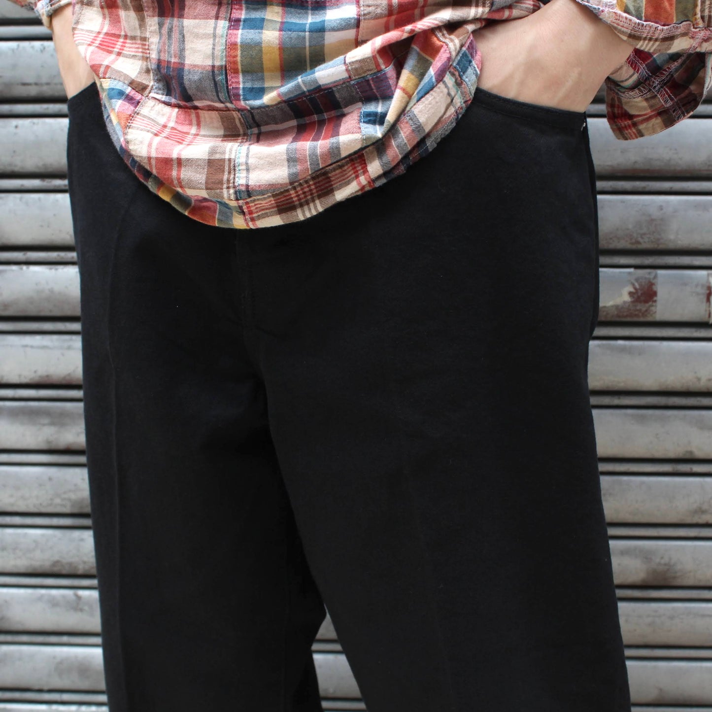 HATSKI -
BUCKLE BLACK WASHI(日本和紙)DENIM
