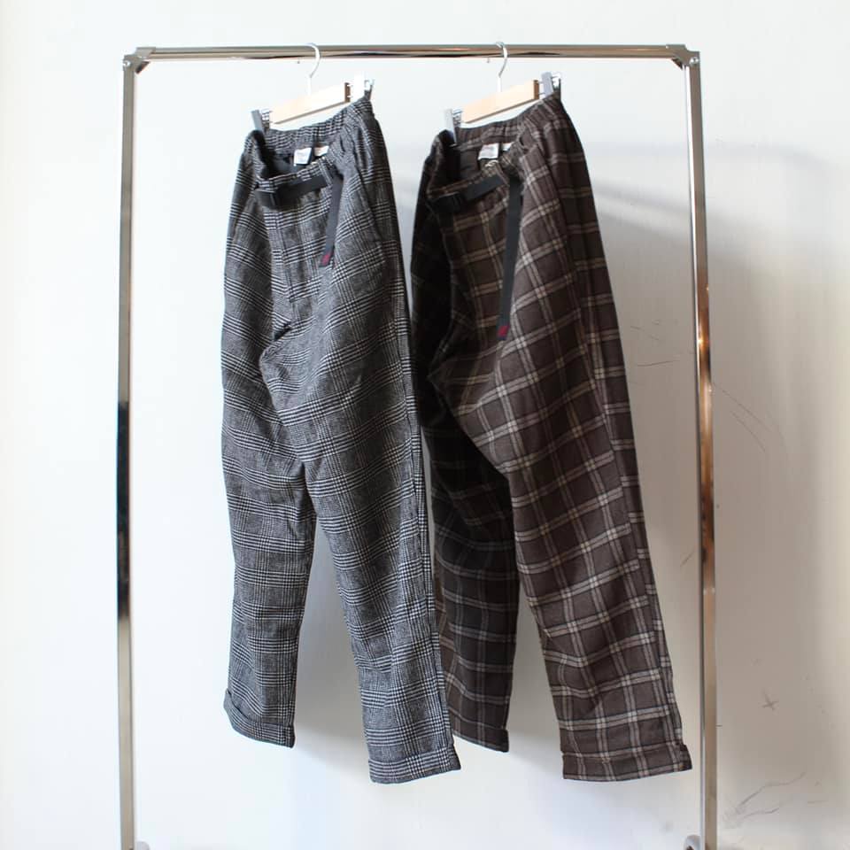 GRAMICCI - WOOL BLEND TUCK TAPERED PANTS