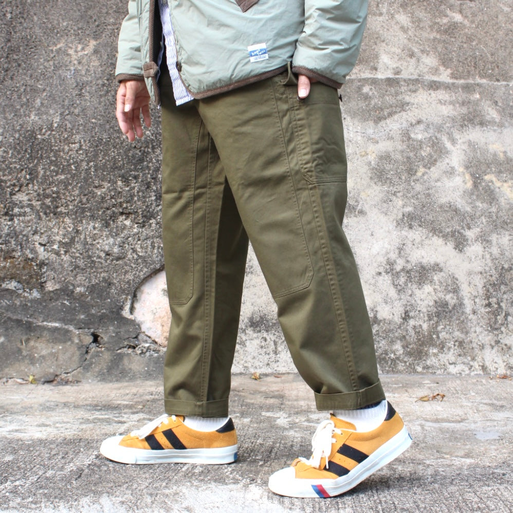ARMY TWILL -
BROKEN TWILL DOUBLE KNEE PANTS