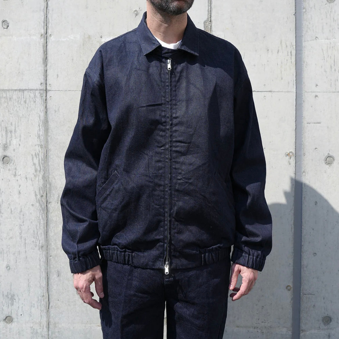 MANUAL ALPHABET - 
DENIM SWING TOP JACKET