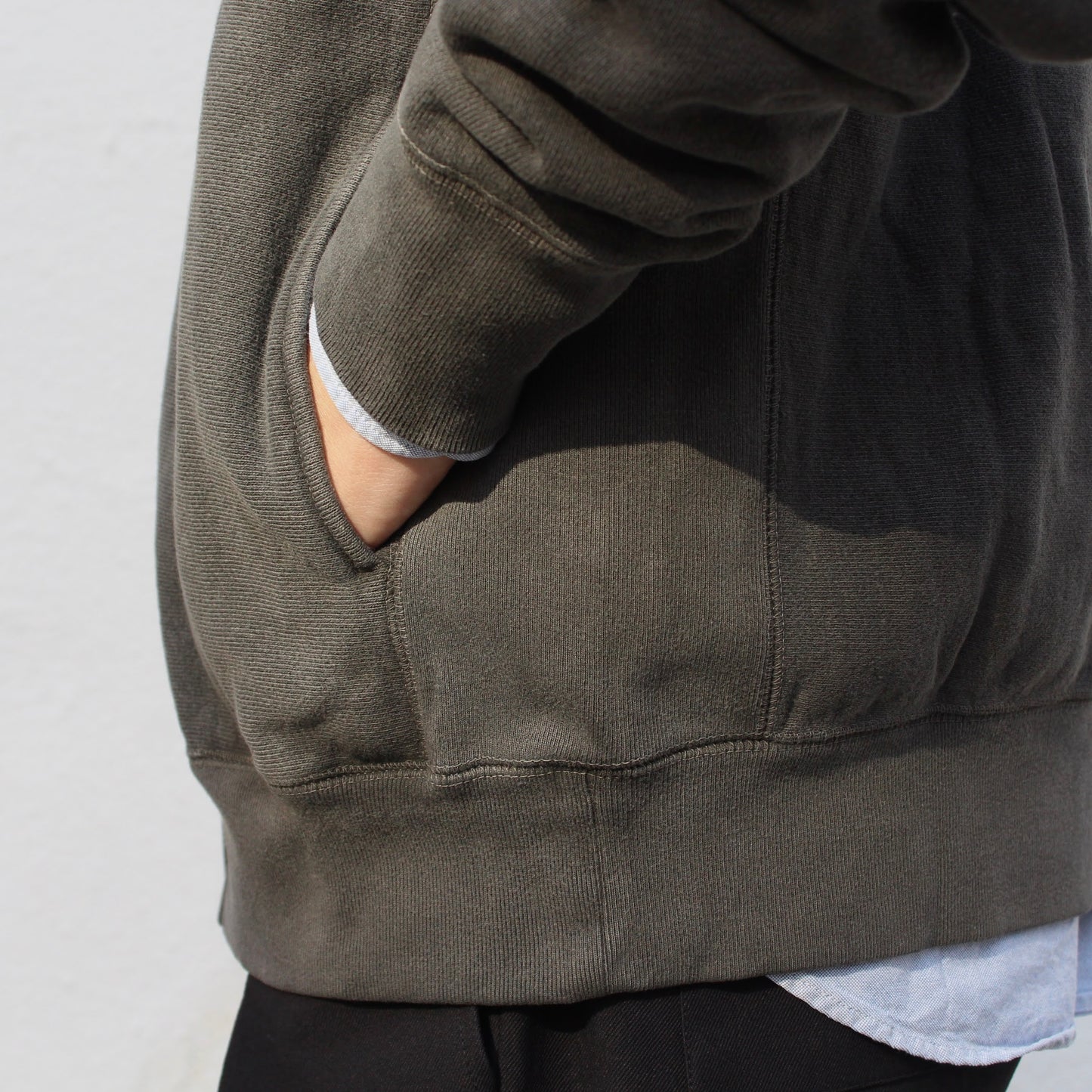 FELCO -
16OZ HEAVY WEIGHT TERRY ZIP BASEBALL NECK SWEATSHIRT