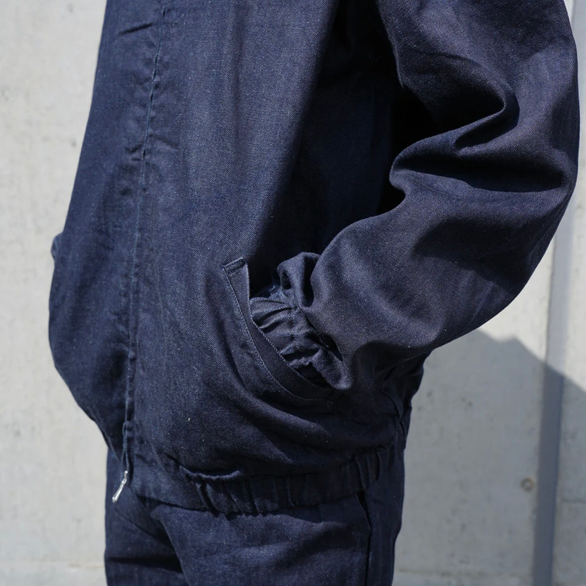 MANUAL ALPHABET - 
DENIM SWING TOP JACKET