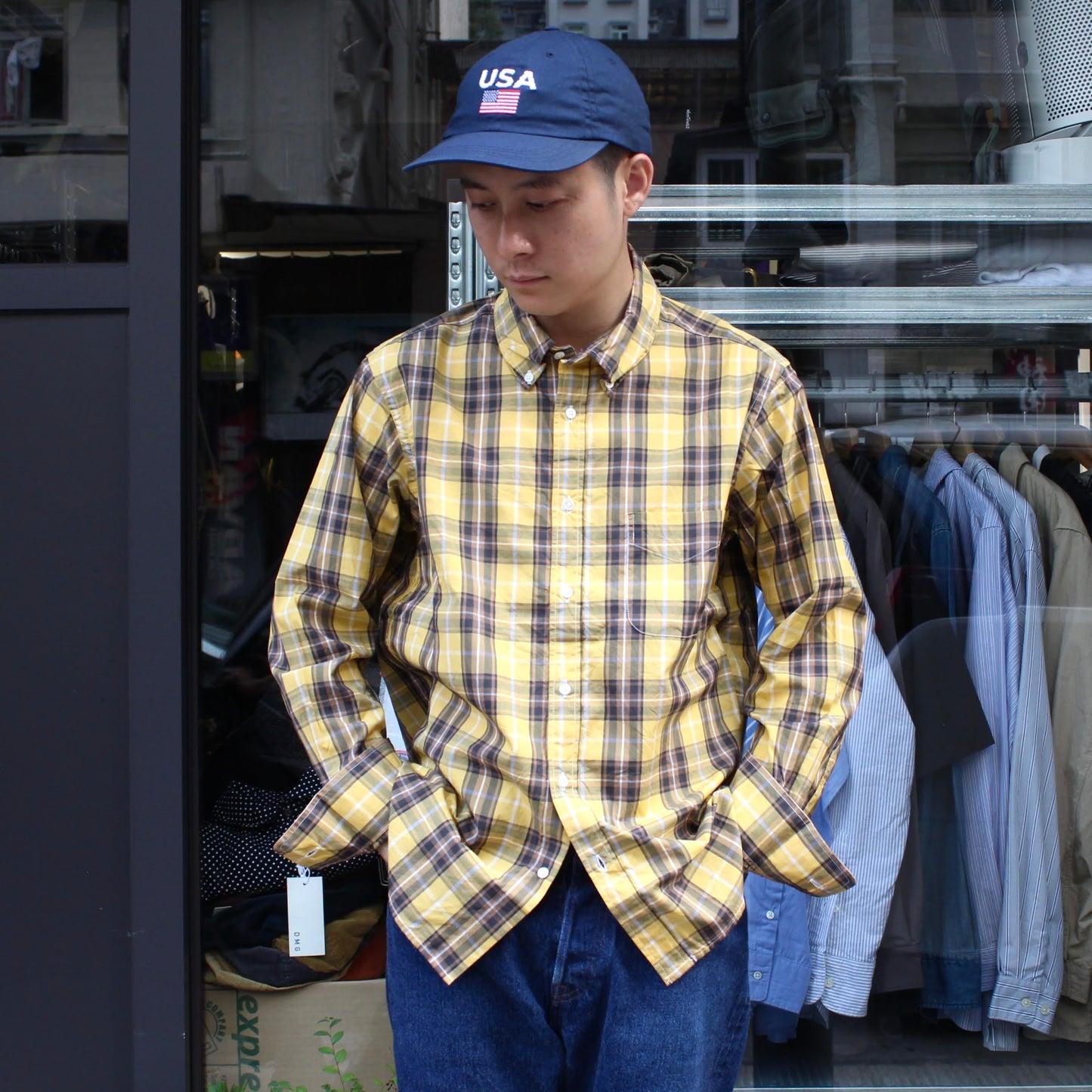 KEATON CHASE - 
CLASSIC FIT BD CHECK SHIRT