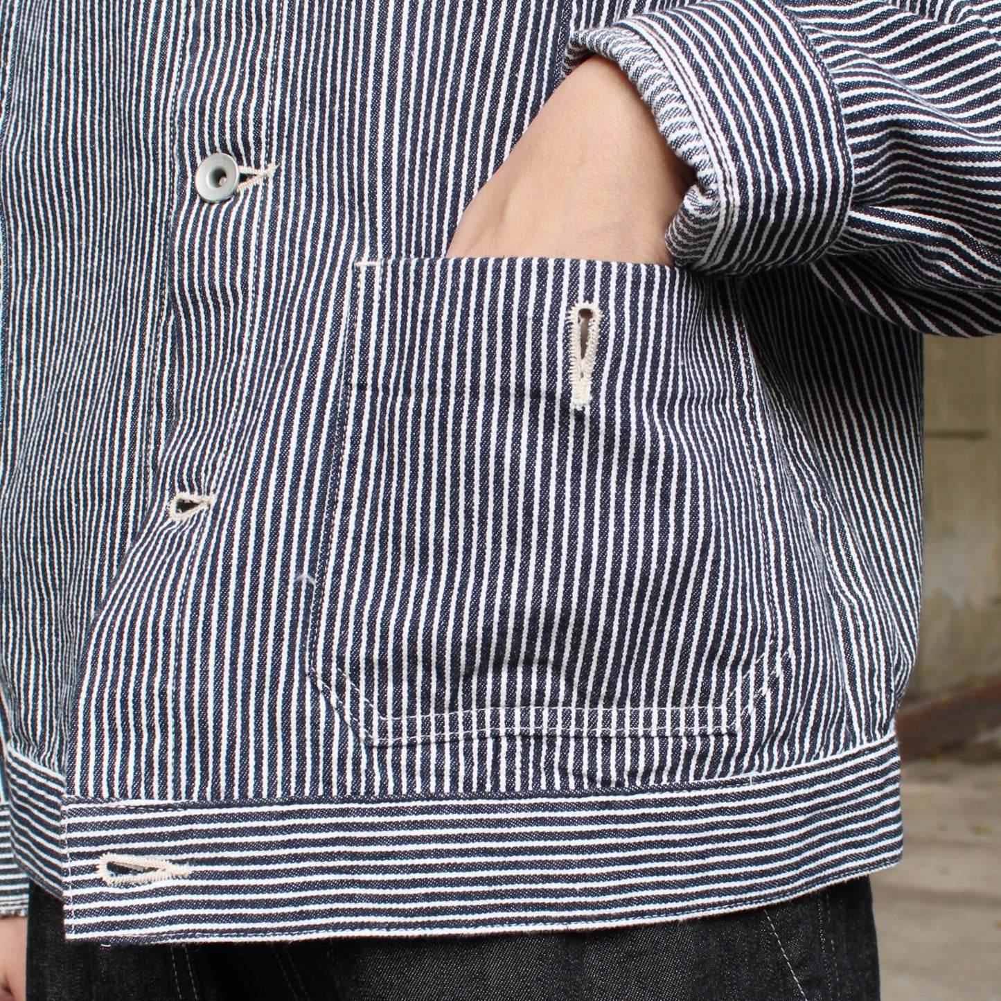 D.M.G - 
ALMOND HICKORY JACKET