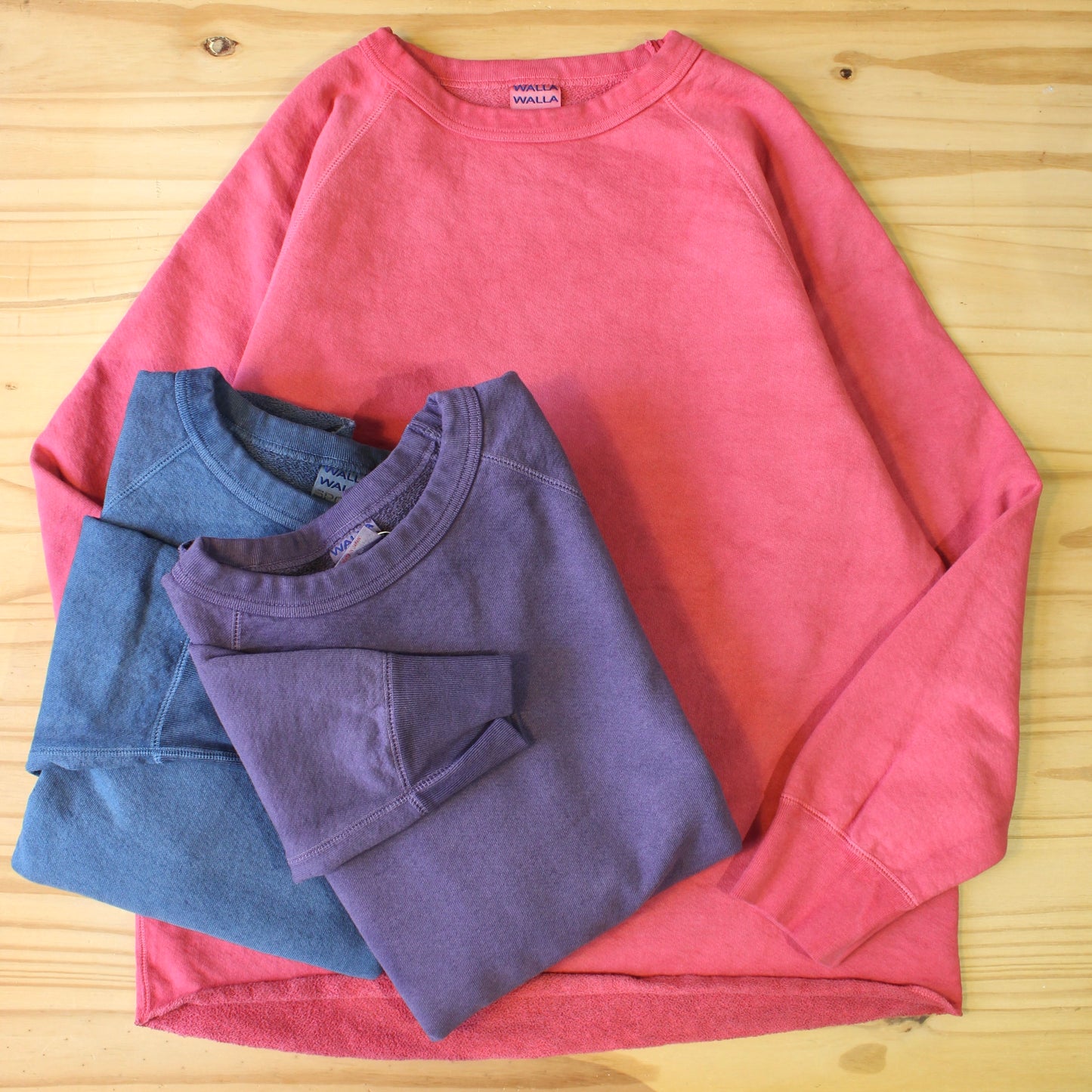 WALLA WALLA SPORT -
13OZ CREW SWEAT SHIRT
(PIGMENT DYE)