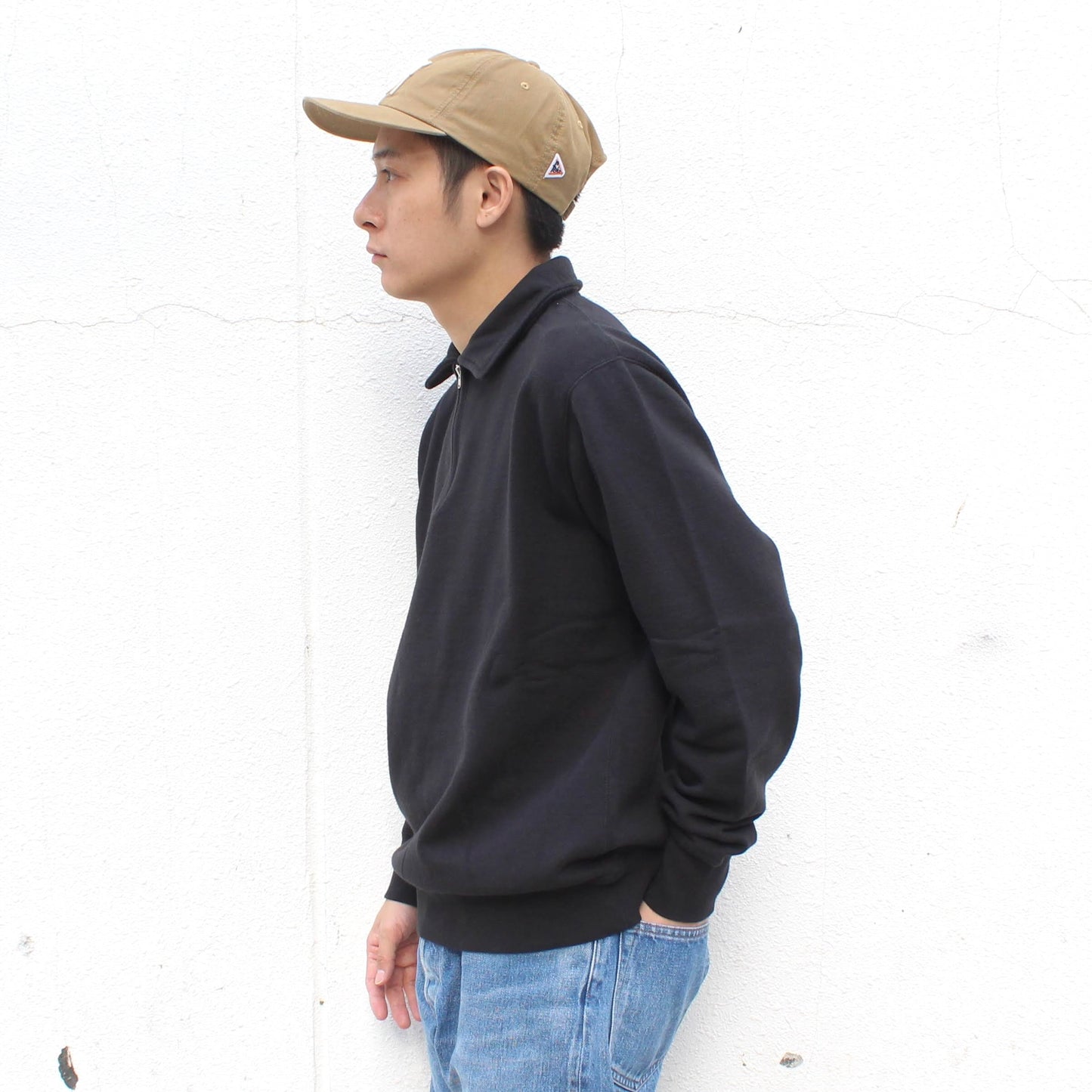 FELCO - 12OZ FRENCH TERRY L/S HALF ZIP COLLAR SWEAT