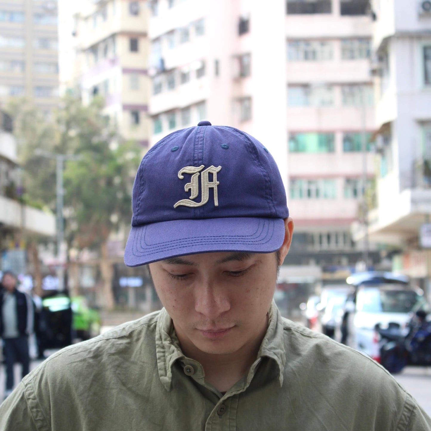FELCO - 
TWILL STONE WASHED BB “F” FELT CAP