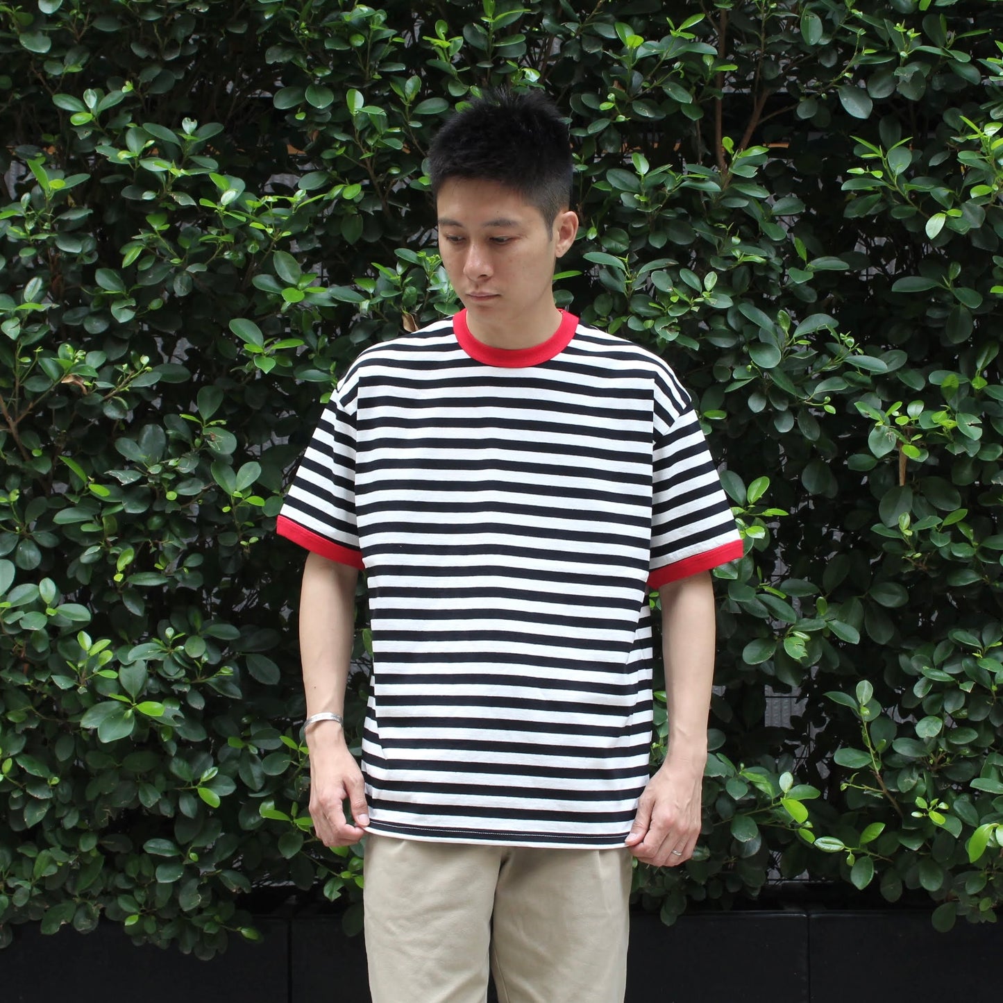 Soglia - S/S BORDER RINGER TEE