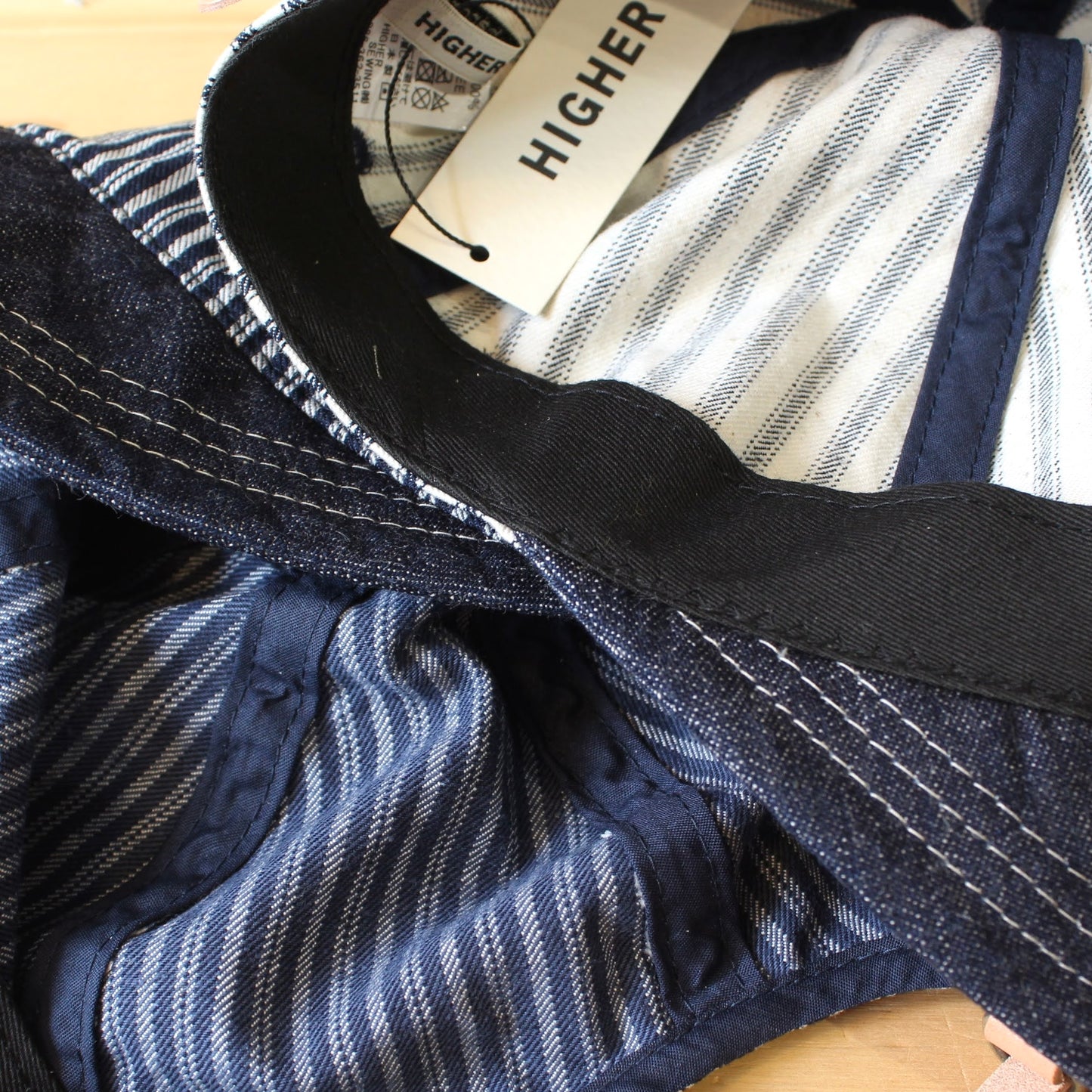 HIGHER -
9OZ HICKORY X DENIM BEAK CAP