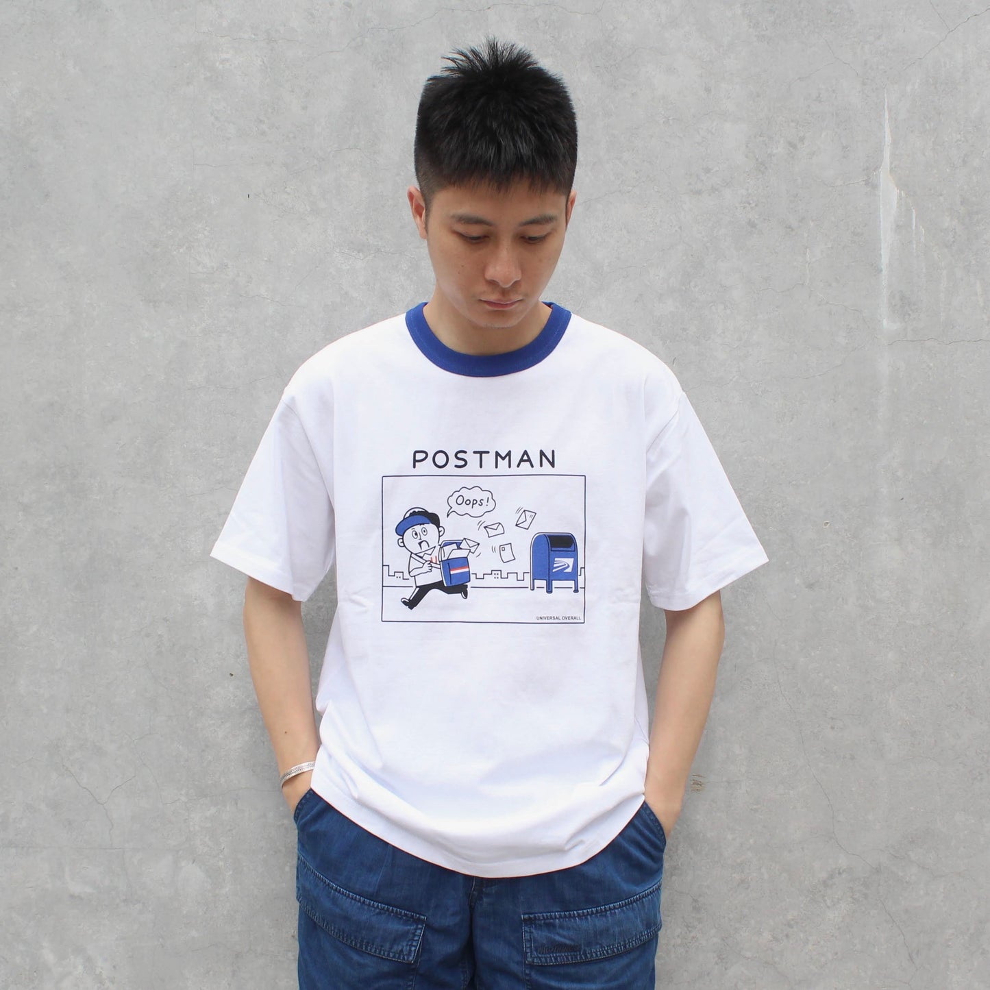 UNIVERSAL OVERALL 日版 - 
WINDY JR. POSTMAN RINGER TEE