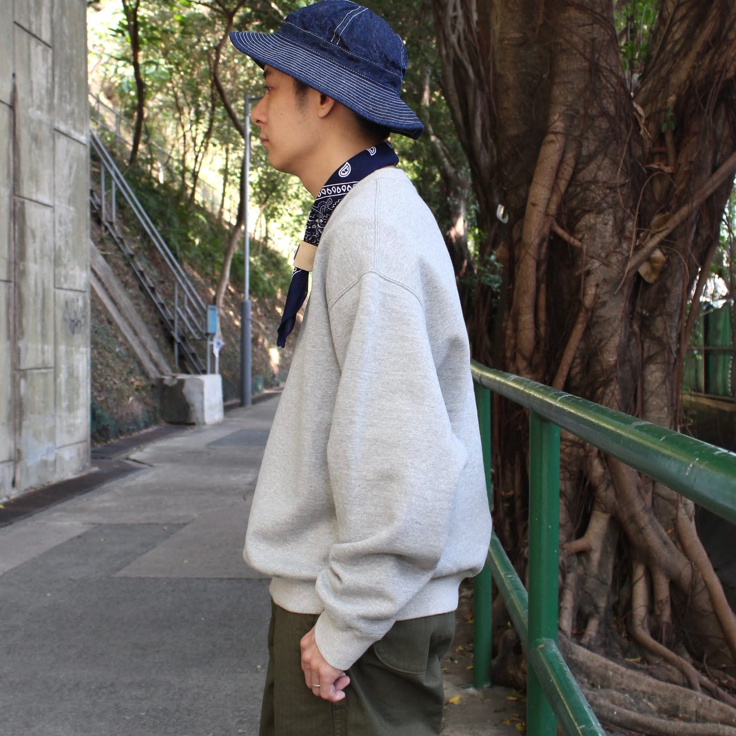 OrSlow - 
RELAX FIT DENSELY KNIT SWEATSHIRT