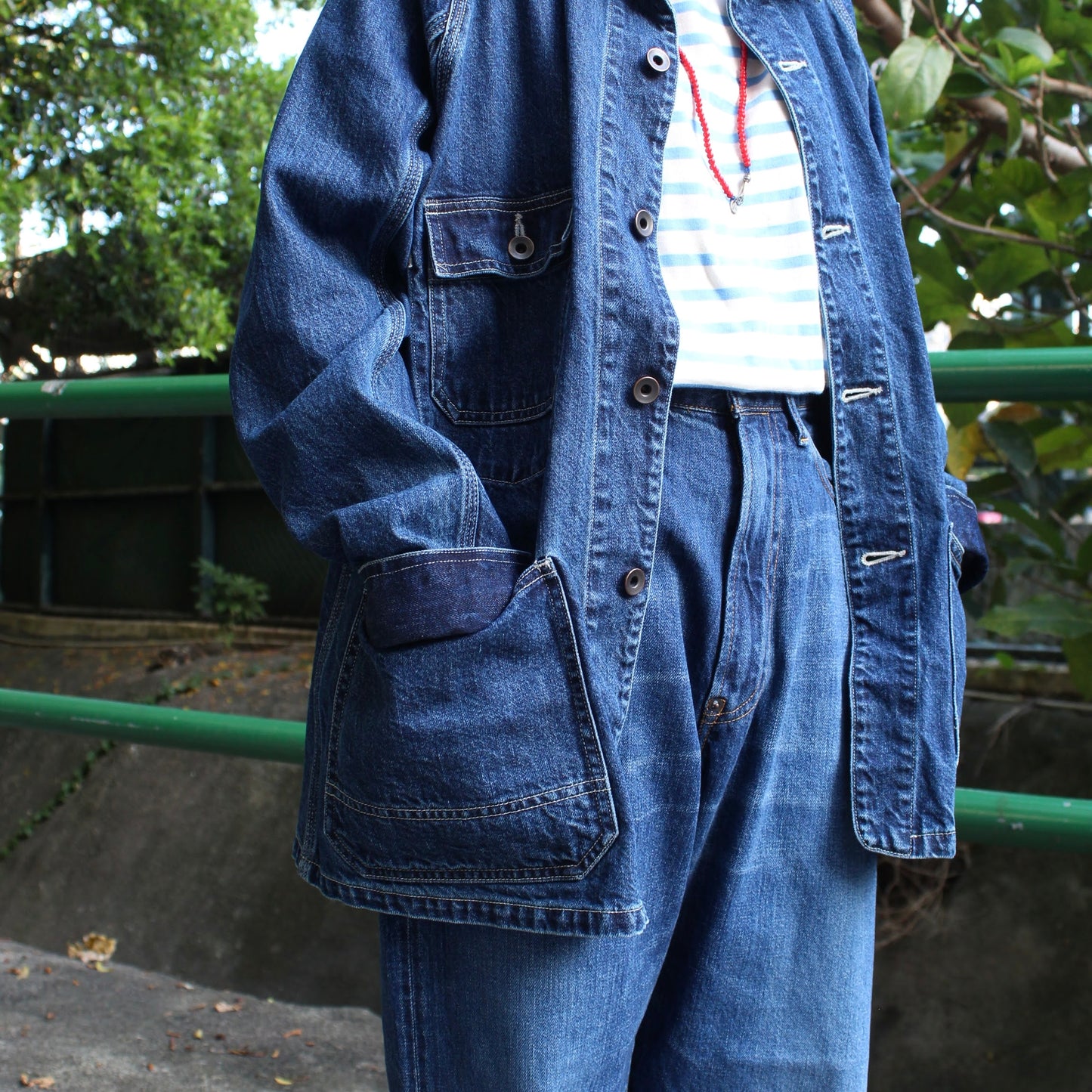 ORDINARY FITS -
DENIM COVERALL
(USED WASH)