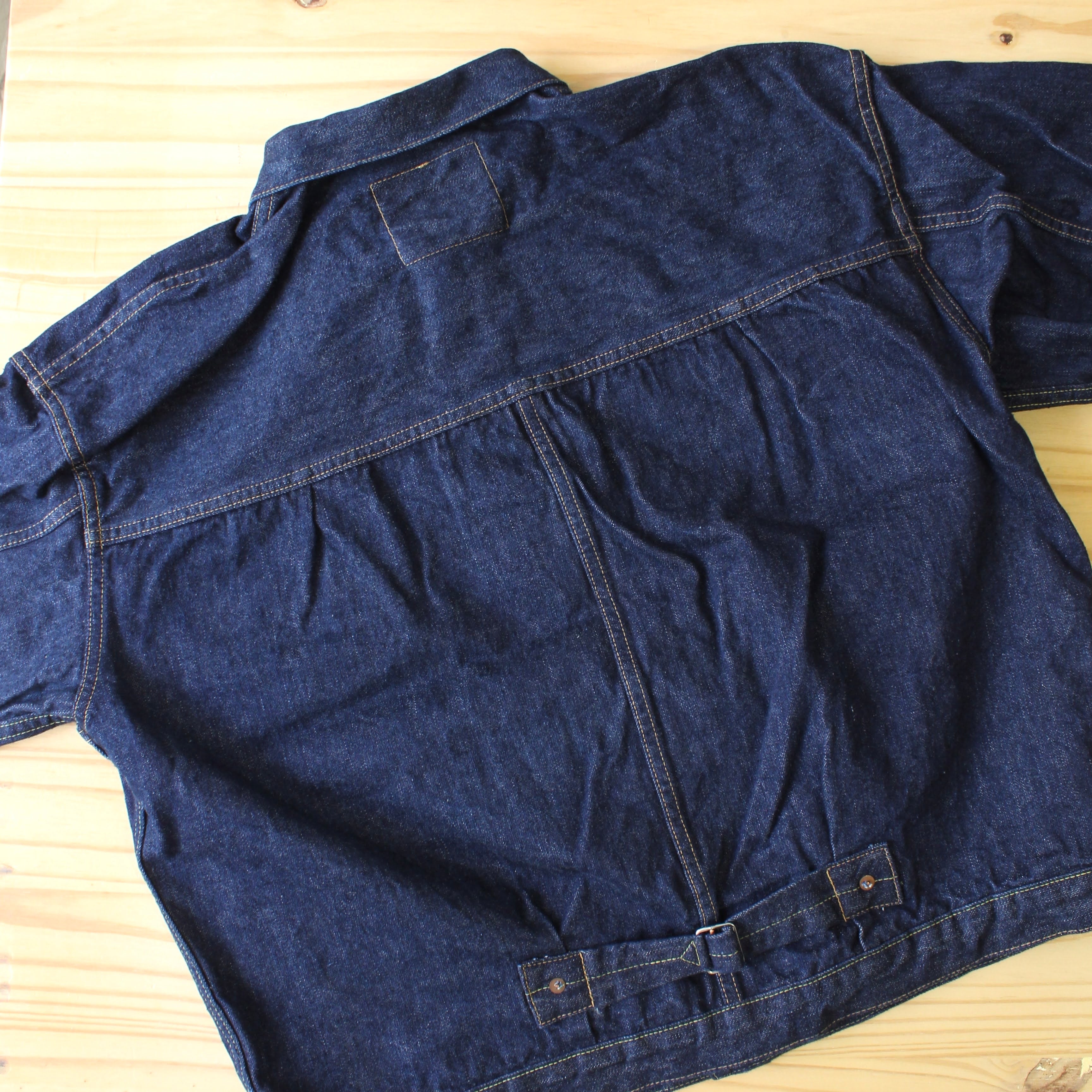 OrSlow - 40'S PLEATED FRONT BLOUSE DENIM JACKET – WHERE.