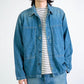 SPELLBOUND - 
8OZ DENIM SHIRT JACKET COTTON LINEN
(USED WASH)