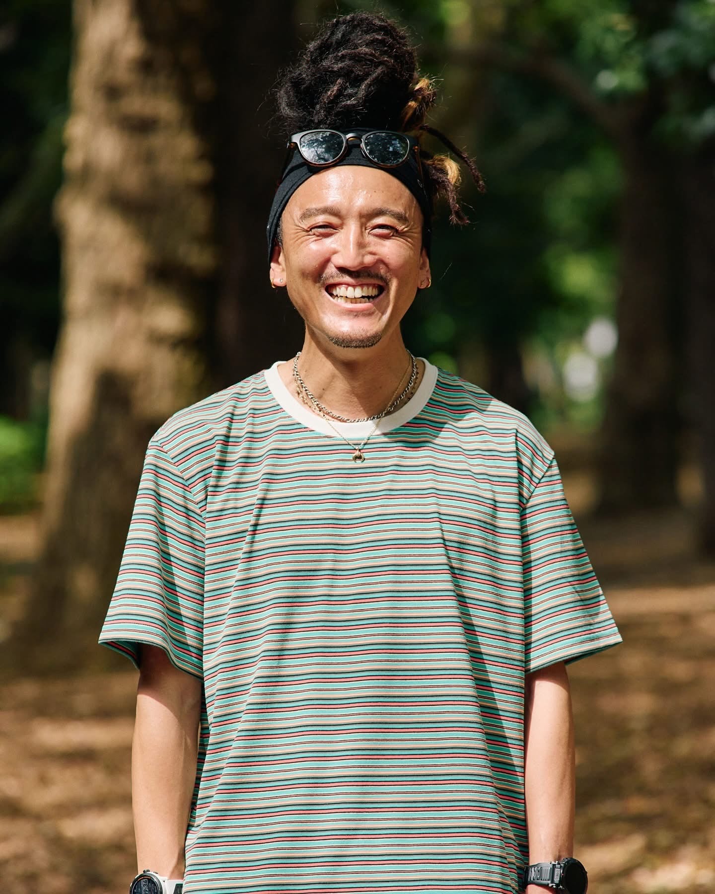 BRING -
DRYCOTTONY MULTI STRIPES TEE